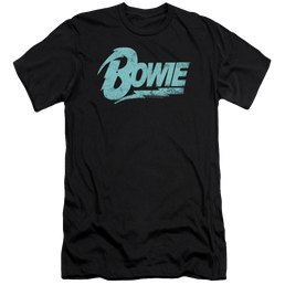 David Bowie Logo - Men's Premium Slim Fit T-Shirt Men's Premium Slim Fit T-Shirt David Bowie   