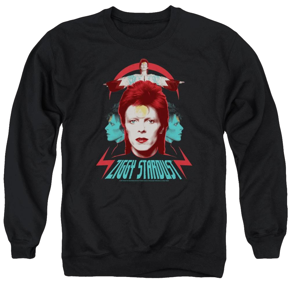 David Bowie Ziggy Heads - Men's Crewneck Sweatshirt Men's Crewneck Sweatshirt David Bowie   