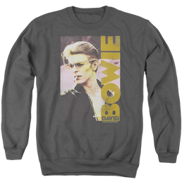 David Bowie Smokin - Men's Crewneck Sweatshirt Men's Crewneck Sweatshirt David Bowie   