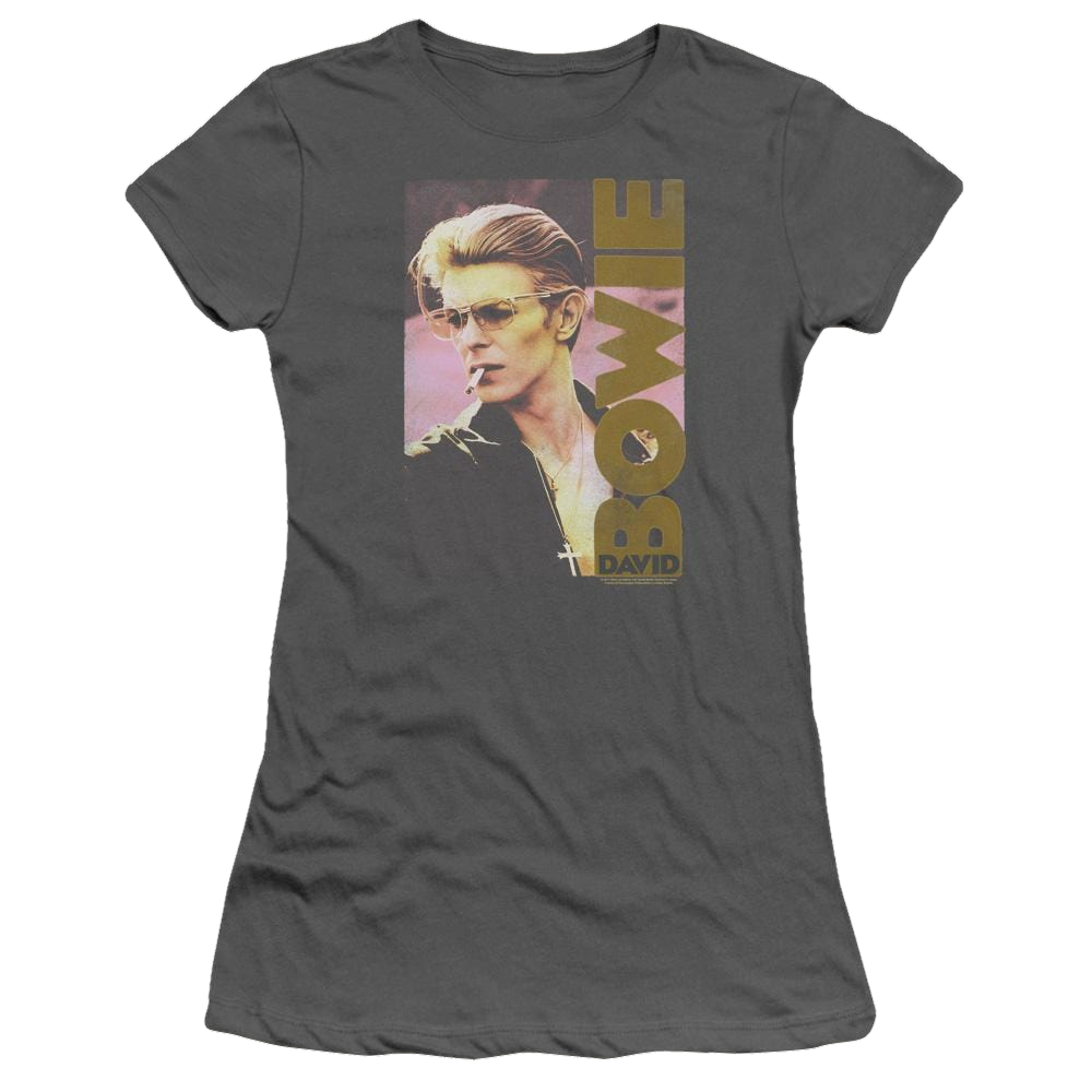 David Bowie Smokin - Juniors T-Shirt Juniors T-Shirt David Bowie   