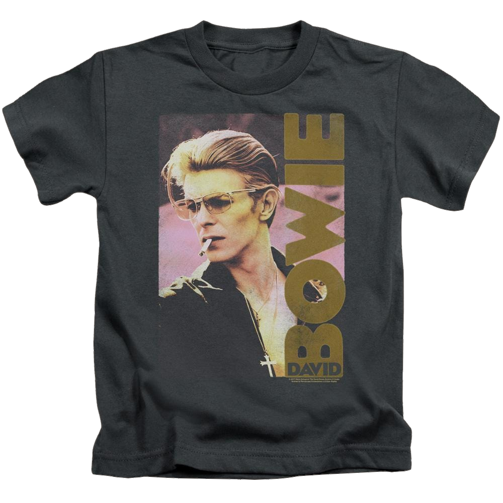 David Bowie Smokin - Kid's T-Shirt (Ages 4-7) Kid's T-Shirt (Ages 4-7) David Bowie   