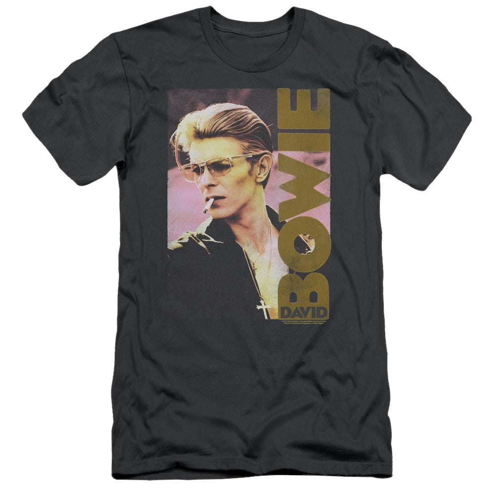 David Bowie Smokin - Men's Slim Fit T-Shirt Men's Slim Fit T-Shirt David Bowie   