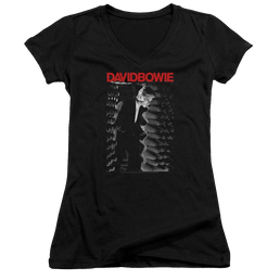 David Bowie Station To Station - Juniors V-Neck T-Shirt Juniors V-Neck T-Shirt David Bowie   