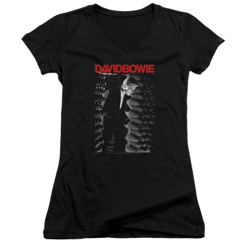 David Bowie Station To Station - Juniors V-Neck T-Shirt Juniors V-Neck T-Shirt David Bowie   