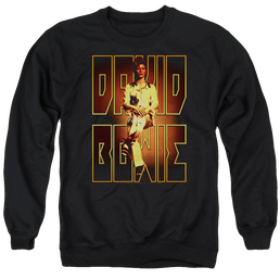David Bowie Perched - Men's Crewneck Sweatshirt Men's Crewneck Sweatshirt David Bowie   