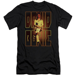 David Bowie Perched - Men's Premium Slim Fit T-Shirt Men's Premium Slim Fit T-Shirt David Bowie   