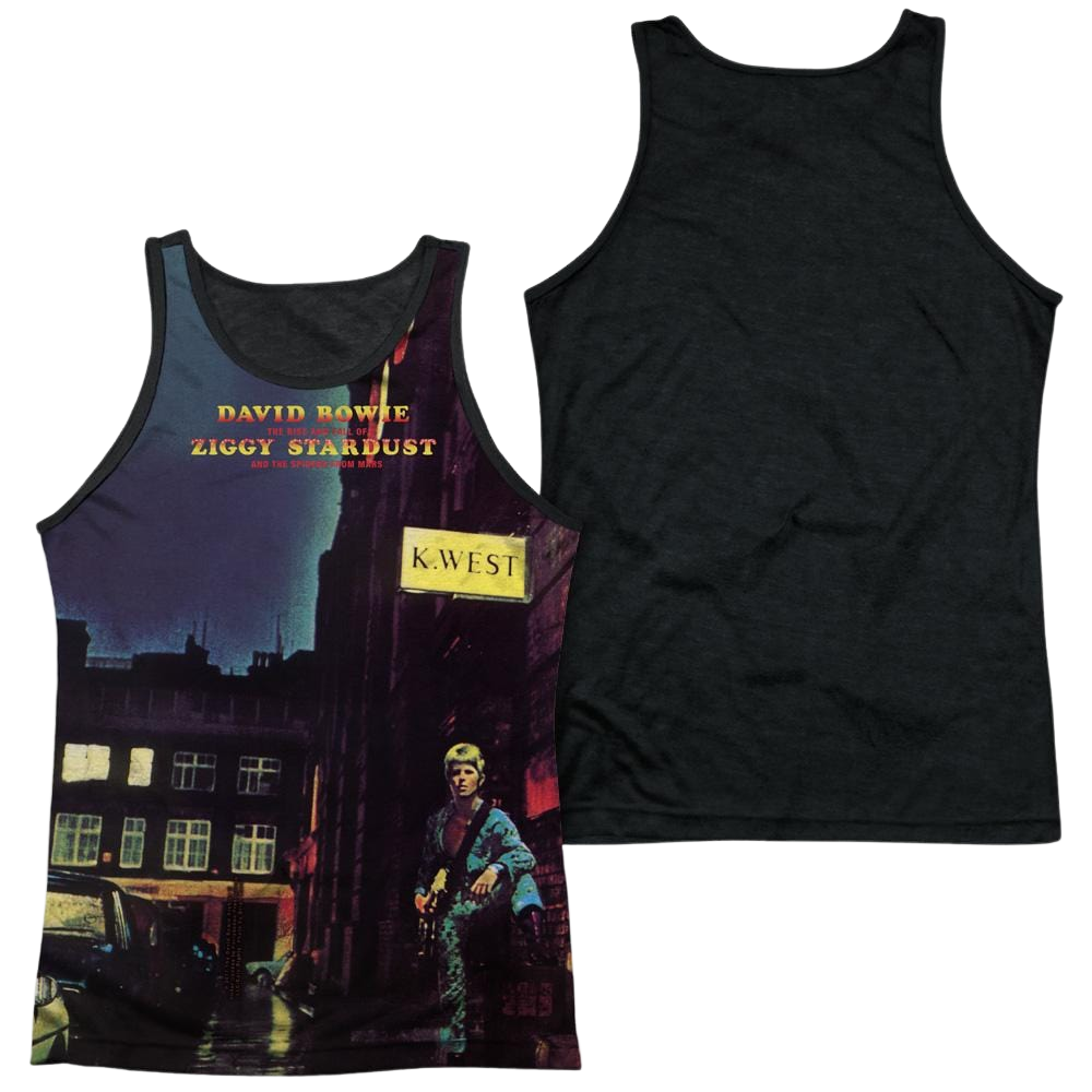 David Bowie Ziggy Star Dust Men's Black Back Tank Men's Black Back Tank David Bowie   