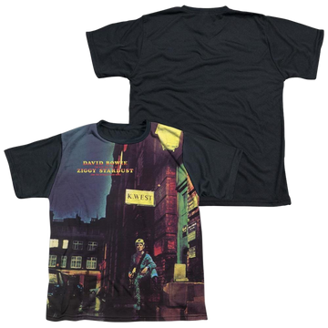 David Bowie Ziggy Star Dust youth black back t-shirt for ages 8 to 12