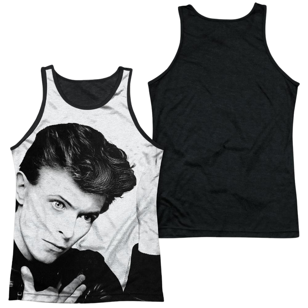 David Bowie Hero Men's Black Back Tank Men's Black Back Tank David Bowie   