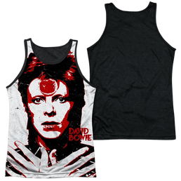 David Bowie Piercing Gaze Men's Black Back Tank Men's Black Back Tank David Bowie   