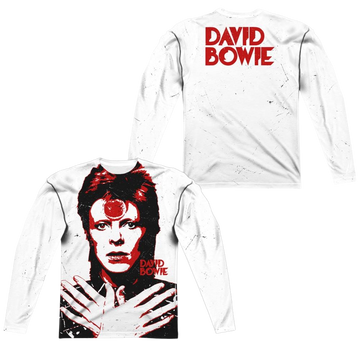 David Bowie Piercing Gaze T-Shirt men's all-over print long sleeve
