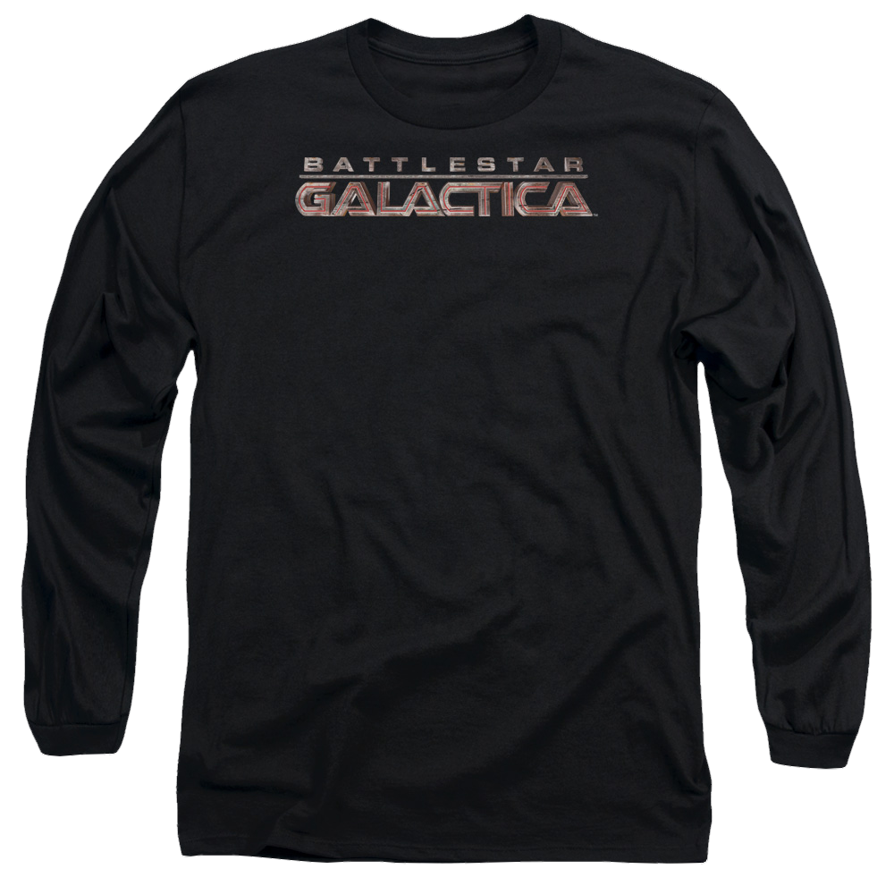 Battlestar Galactica Logo - Men's Long Sleeve T-Shirt Men's Long Sleeve T-Shirt Battlestar Galactica   