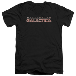 Battlestar Galactica Logo - Men's V-Neck T-Shirt Men's V-Neck T-Shirt Battlestar Galactica   