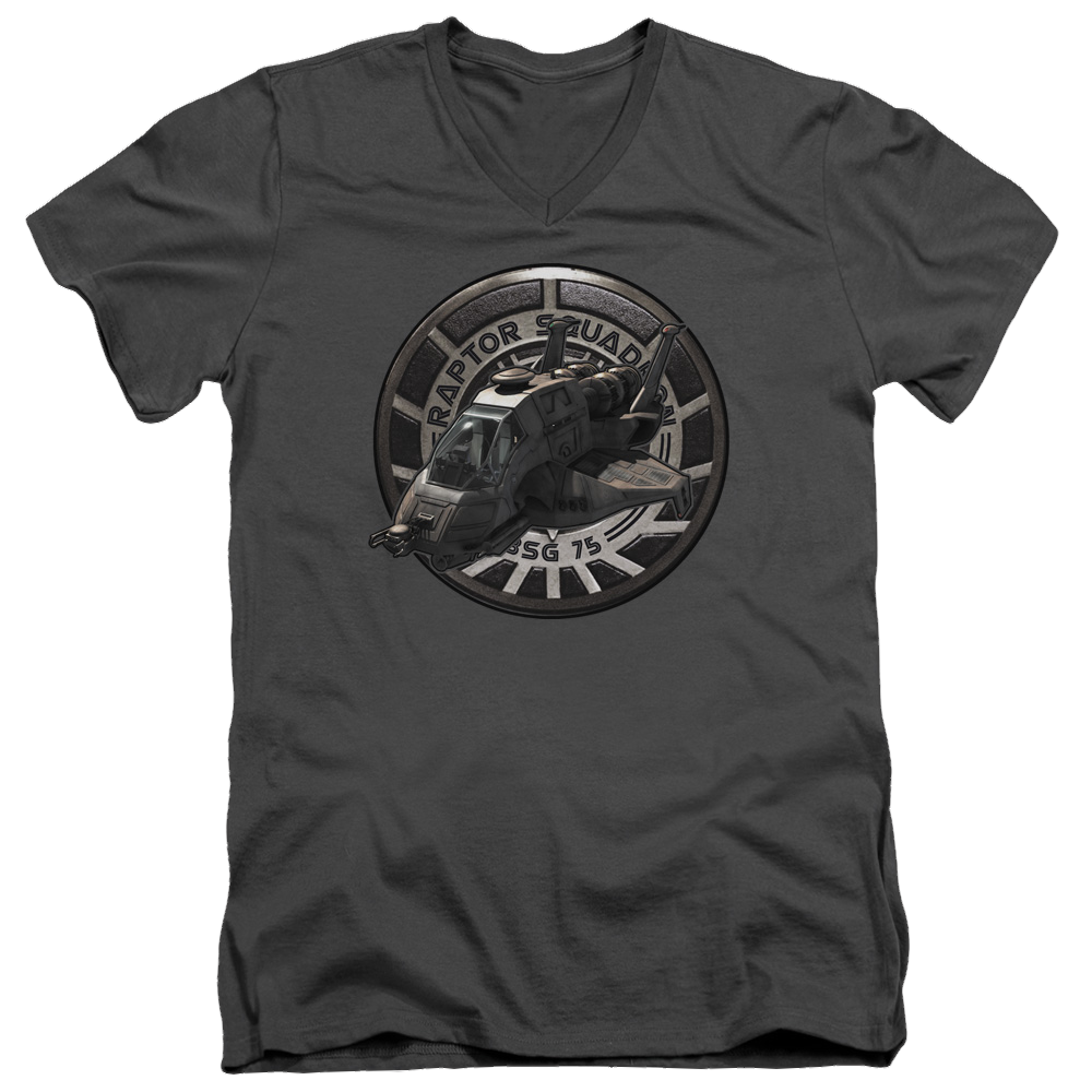 Battlestar Galactica Raptor Squadron - Men's V-Neck T-Shirt Men's V-Neck T-Shirt Battlestar Galactica   