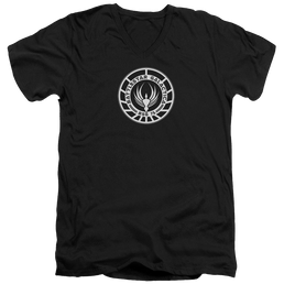 Battlestar Galactica Galactica Badge - Men's V-Neck T-Shirt Men's V-Neck T-Shirt Battlestar Galactica   