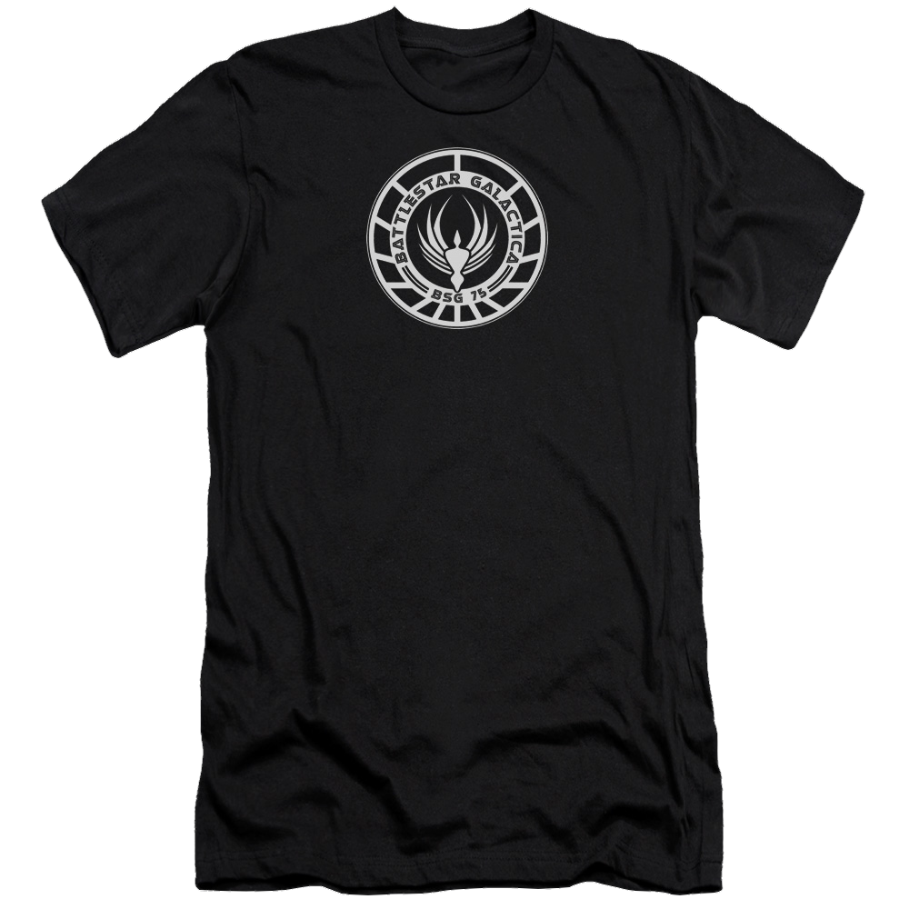 Battlestar Galactica Galactica Badge - Men's Premium Slim Fit T-Shirt Men's Premium Slim Fit T-Shirt Battlestar Galactica   