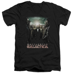 Battlestar Galactica - Crossroads Adult V-Neck T-Shirt Men's V-Neck T-Shirt Battlestar Galactica   