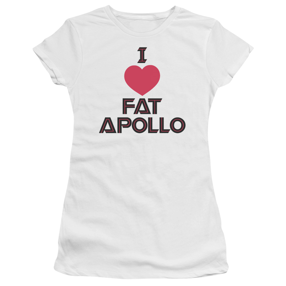 Battlestar Galactica I Heart Fat Apollo - Juniors T-Shirt Juniors T-Shirt Battlestar Galactica   