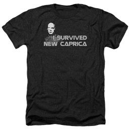 Battlestar Galactica I Survived New Caprica - Men's Heather T-Shirt Men's Heather T-Shirt Battlestar Galactica   