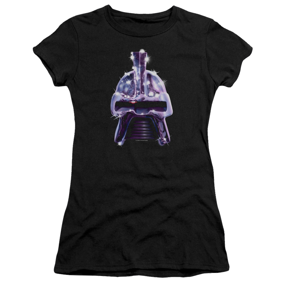Battlestar Galactica Retro Cylon Head - Juniors T-Shirt Juniors T-Shirt Battlestar Galactica   