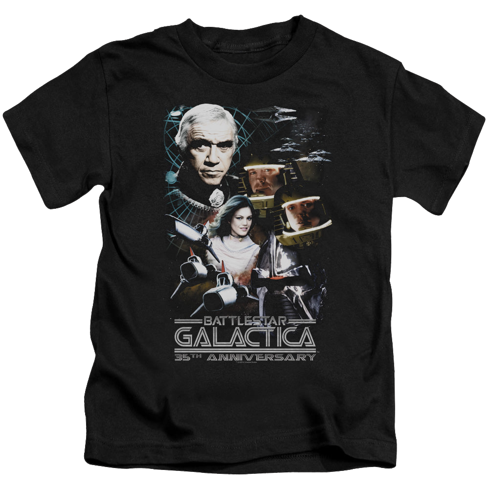 Battlestar Galactica (1978) 35Th Anniversary Collage - Kid's T-Shirt Kid's T-Shirt (Ages 4-7) Battlestar Galactica   