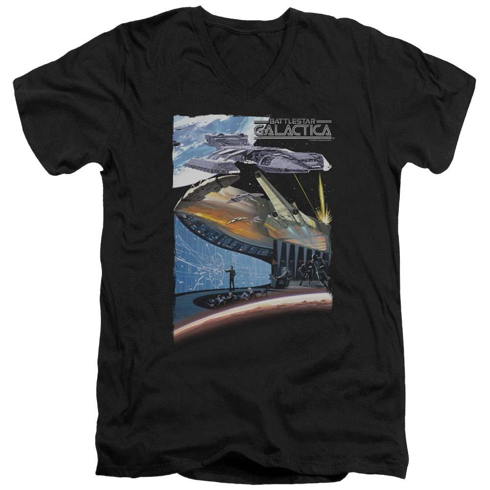 Battlestar Galactica Concept Art - Men's V-Neck T-Shirt Men's V-Neck T-Shirt Battlestar Galactica   