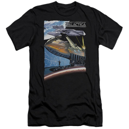Battlestar Galactica Concept Art - Men's Premium Slim Fit T-Shirt Men's Premium Slim Fit T-Shirt Battlestar Galactica   