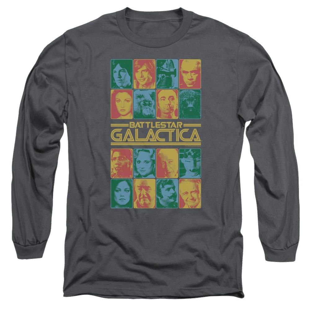 Battlestar Galactica 35th Anniversary Cast - Men's Long Sleeve T-Shirt Men's Long Sleeve T-Shirt Battlestar Galactica   