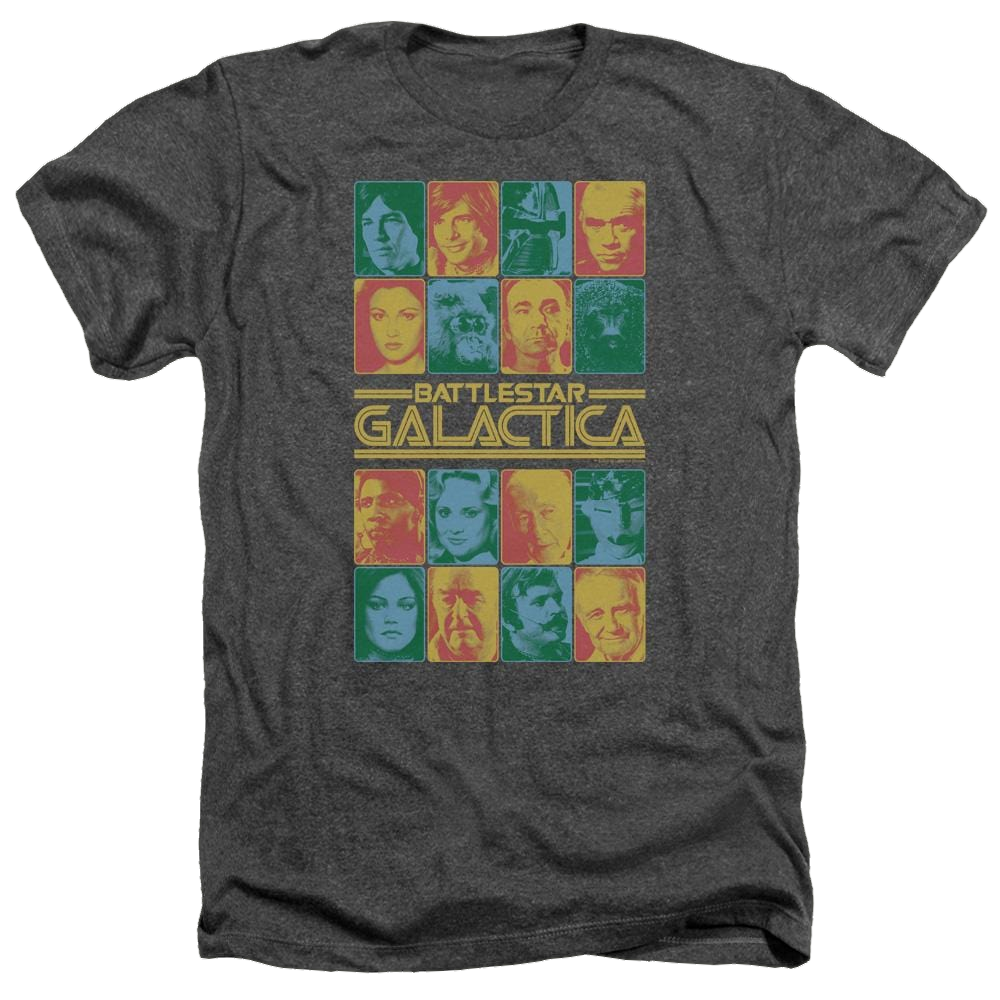 Battlestar Galactica 35th Anniversary Cast - Men's Heather T-Shirt Men's Heather T-Shirt Battlestar Galactica   