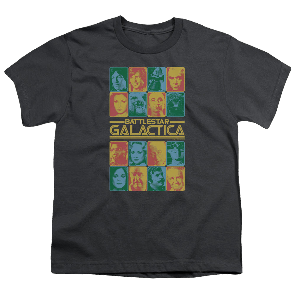 Battlestar Galactica (1978) 35Th Anniversary Cast - Youth T-Shirt Youth T-Shirt (Ages 8-12) Battlestar Galactica   