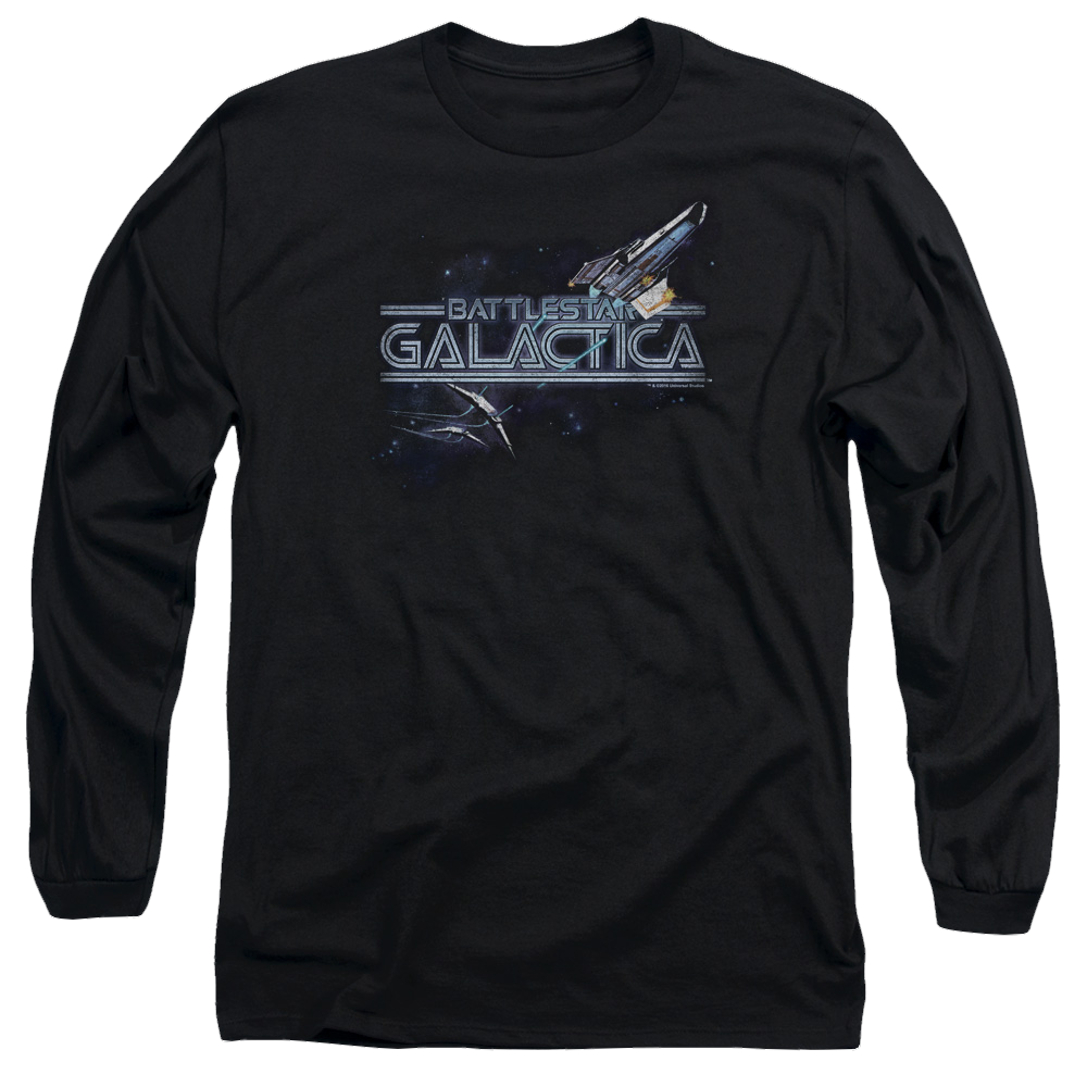 Battlestar Galactica Cylon Persuit - Men's Long Sleeve T-Shirt Men's Long Sleeve T-Shirt Battlestar Galactica   