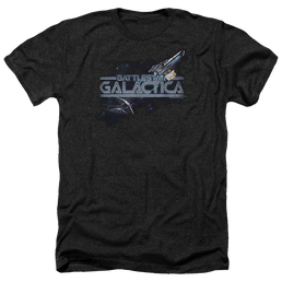 Battlestar Galactica Cylon Persuit - Men's Heather T-Shirt Men's Heather T-Shirt Battlestar Galactica   