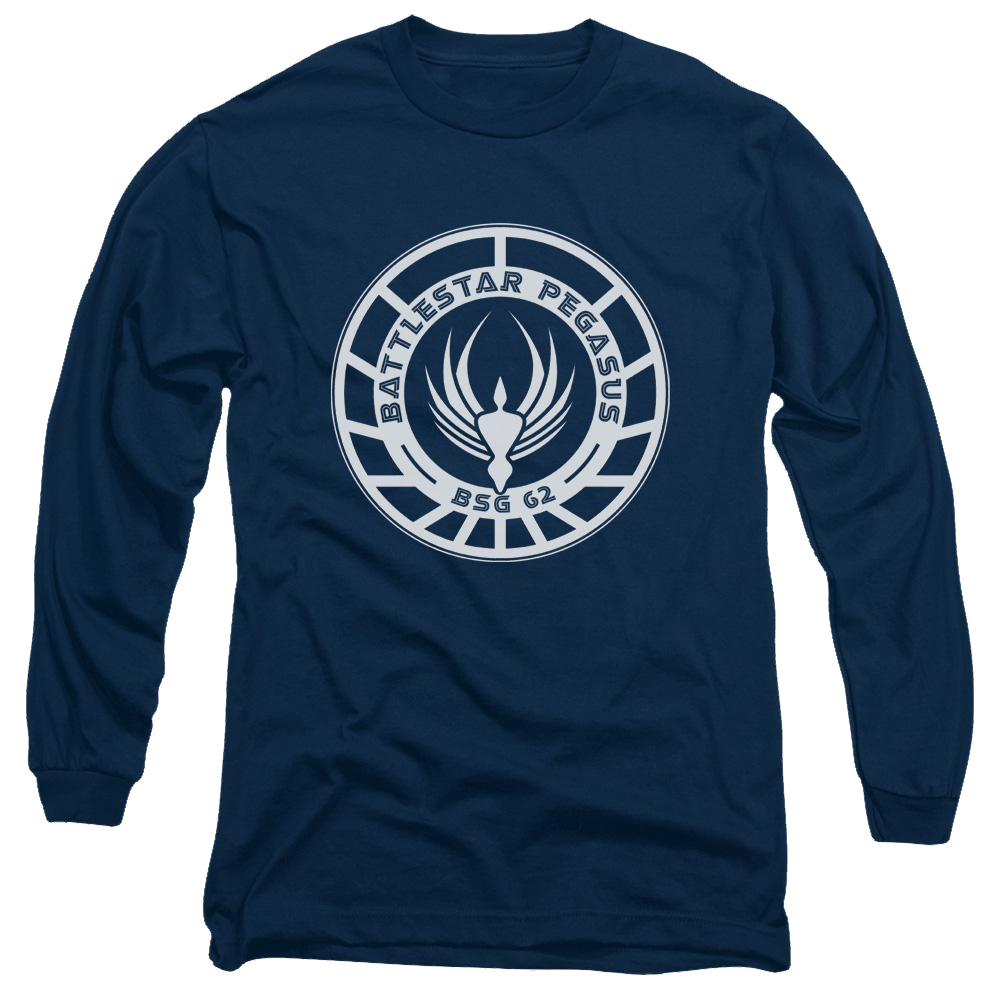 Battlestar Galactica Pegasus Badge - Men's Long Sleeve T-Shirt Men's Long Sleeve T-Shirt Battlestar Galactica   