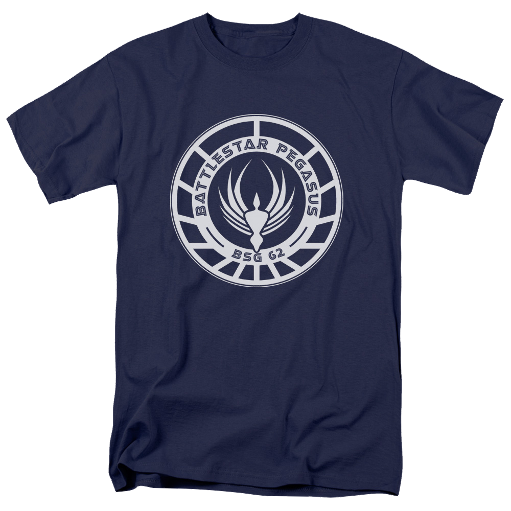 Battlestar Galactica Pegasus Badge - Men's Regular Fit T-Shirt Men's Regular Fit T-Shirt Battlestar Galactica   