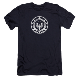 Battlestar Galactica Pegasus Badge - Men's Premium Slim Fit T-Shirt Men's Premium Slim Fit T-Shirt Battlestar Galactica   