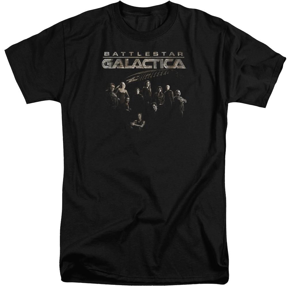 Battlestar Galactica Battle Cast - Men's Tall Fit T-Shirt Men's Tall Fit T-Shirt Battlestar Galactica   