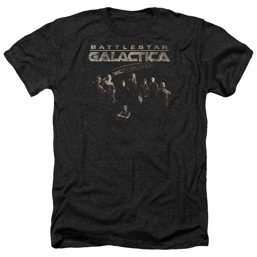 Battlestar Galactica Battle Cast - Men's Heather T-Shirt Men's Heather T-Shirt Battlestar Galactica   