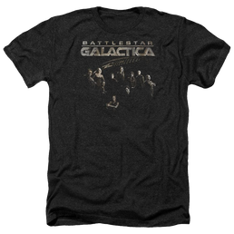 Battlestar Galactica Battle Cast - Men's Heather T-Shirt Men's Heather T-Shirt Battlestar Galactica   