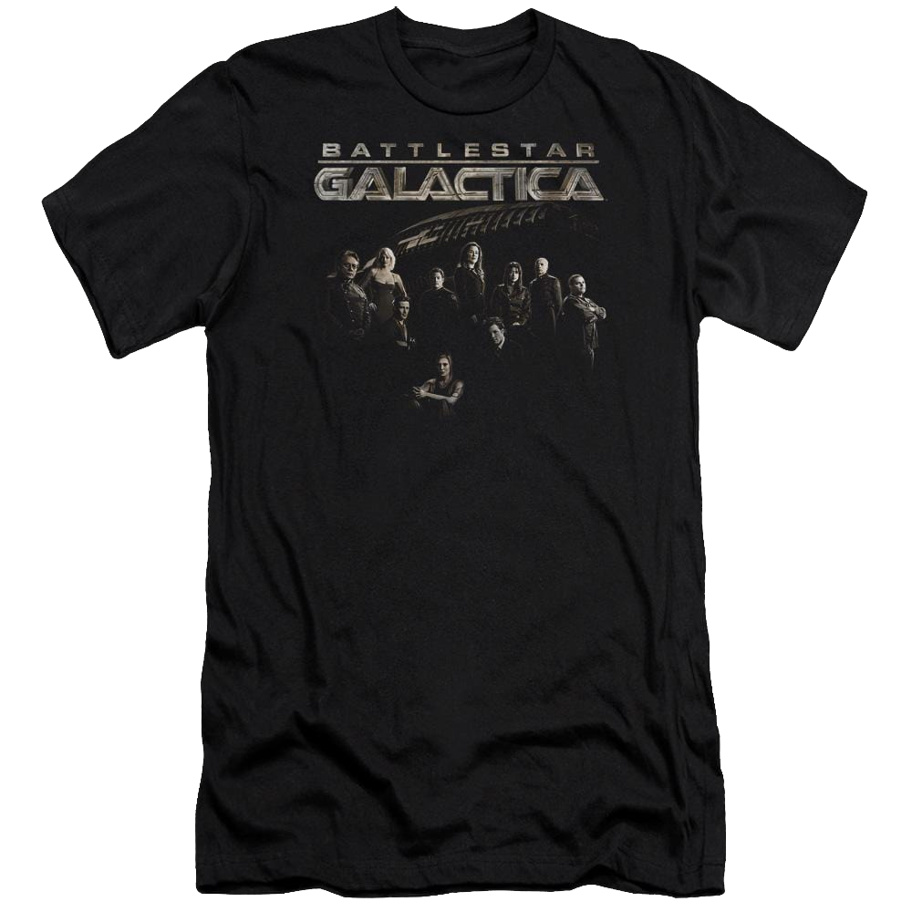 Battlestar Galactica Battle Cast - Men's Premium Slim Fit T-Shirt Men's Premium Slim Fit T-Shirt Battlestar Galactica   