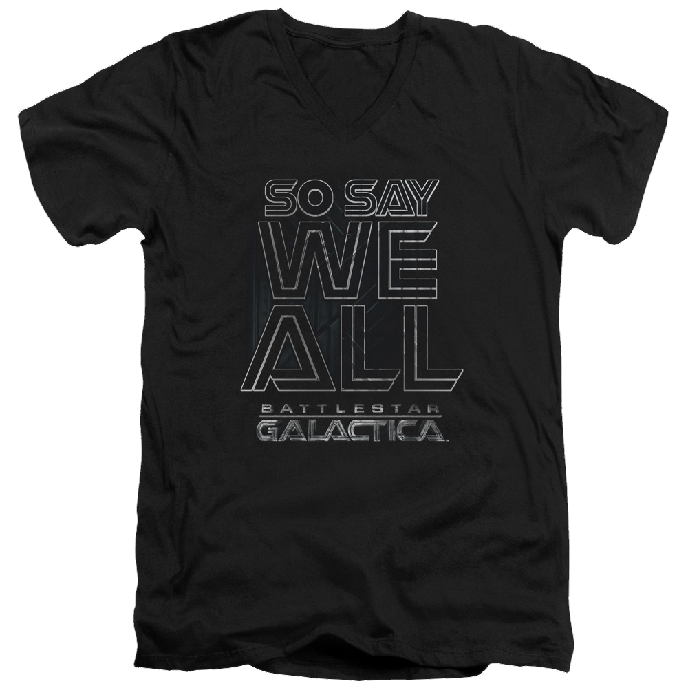 Battlestar Galactica Together Now - Men's V-Neck T-Shirt Men's V-Neck T-Shirt Battlestar Galactica   