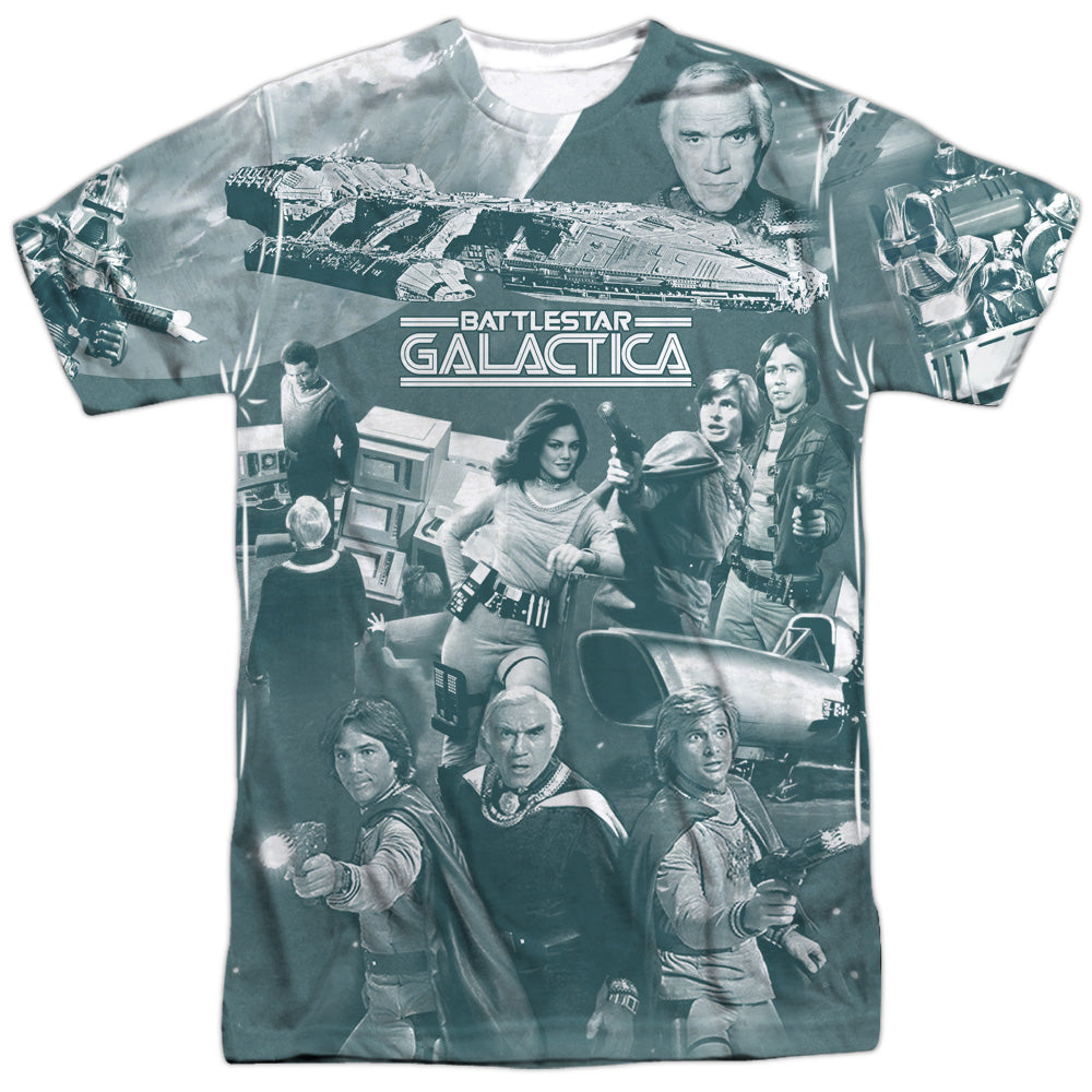 Battlestar Galactica (1978) Bsg(Classic) Battle Has Begun - Men's All-Over Print T-Shirt Men's All-Over Print T-Shirt Battlestar Galactica   