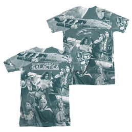 Battlestar Galactica (1978) Bsg(Classic) Battle Has Begun (Front Back Print) - Men's All-Over Print T-Shirt Men's All-Over Print T-Shirt Battlestar Galactica   