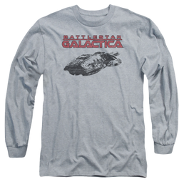 Battlestar Galactica Ship Logo - Men's Long Sleeve T-Shirt Men's Long Sleeve T-Shirt Battlestar Galactica   