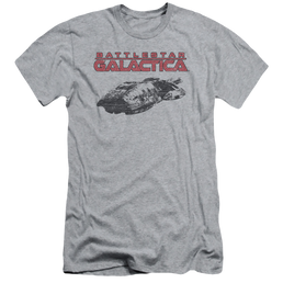 Battlestar Galactica Ship Logo - Men's Slim Fit T-Shirt Men's Slim Fit T-Shirt Battlestar Galactica   