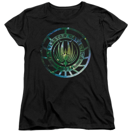 Battlestar Galactica Galaxy Emblem - Women's T-Shirt Women's T-Shirt Battlestar Galactica   