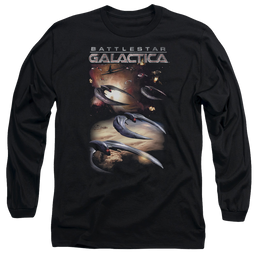 Battlestar Galactica When Cylons Attack - Men's Long Sleeve T-Shirt Men's Long Sleeve T-Shirt Battlestar Galactica   