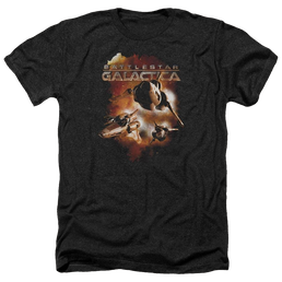 Battlestar Galactica Vipers Stretch - Men's Heather T-Shirt Men's Heather T-Shirt Battlestar Galactica   
