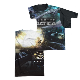 Battlestar Galactica Battle Seat - Men's Black Back T-Shirt Men's Black Back T-Shirt Battlestar Galactica   