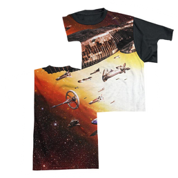 Battlestar Galactica Fleet Of Humanity - Men's Black Back T-Shirt Men's Black Back T-Shirt Battlestar Galactica   