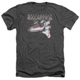 Battlestar Galactica Mark Ii Viper - Men's Heather T-Shirt Men's Heather T-Shirt Battlestar Galactica   